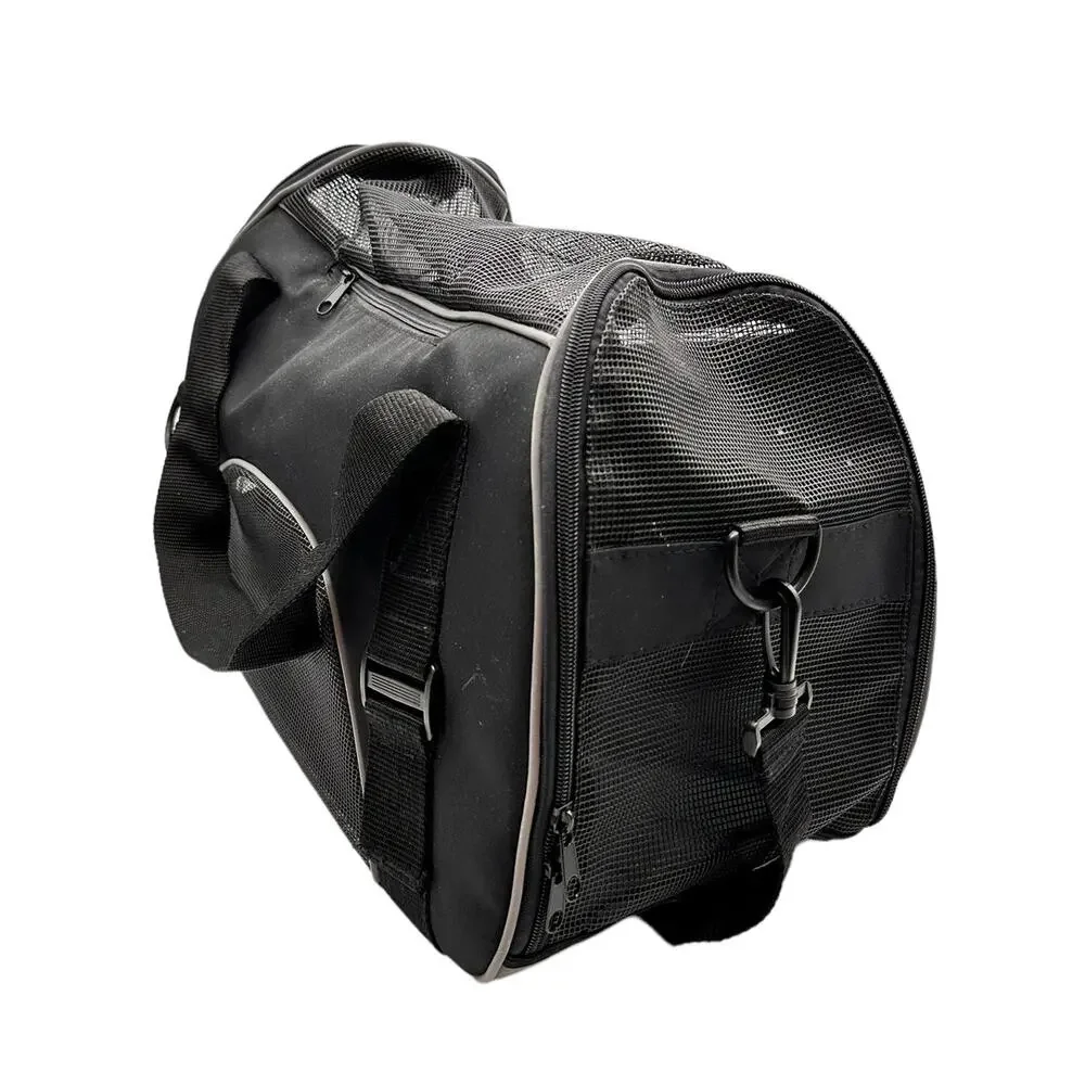 Soft Sided Small Dog/Cat Carrier Airline Airplane Crate Travel Ventilated Black